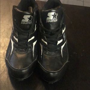 Black and white cleats